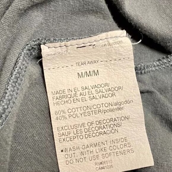 Under Armour UA Mountain Peaks T-Shirt Mens Medium Grey Cotton Blend Loose Fit - Picture 10 of 12